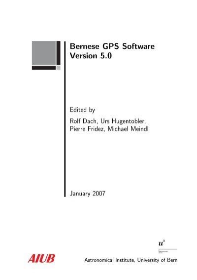 bernese gps software version 50