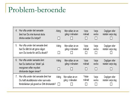 beroende problem