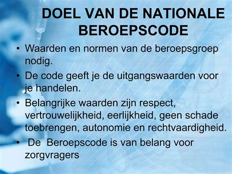 beroepscode definitie