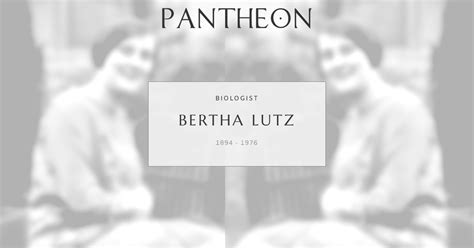 bertha lutz biography template