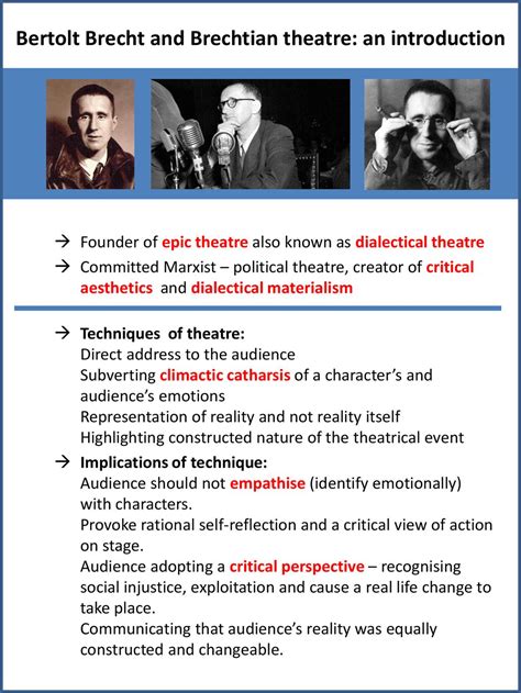 bertolt brecht is associated with which theatrical movement
