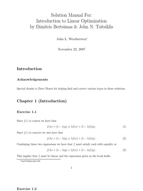 Full Download Bertsimas Solution Manual 