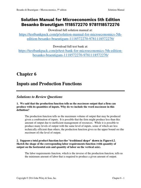 Besanko Chapter 12 Solutions
