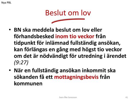 beslut om lov