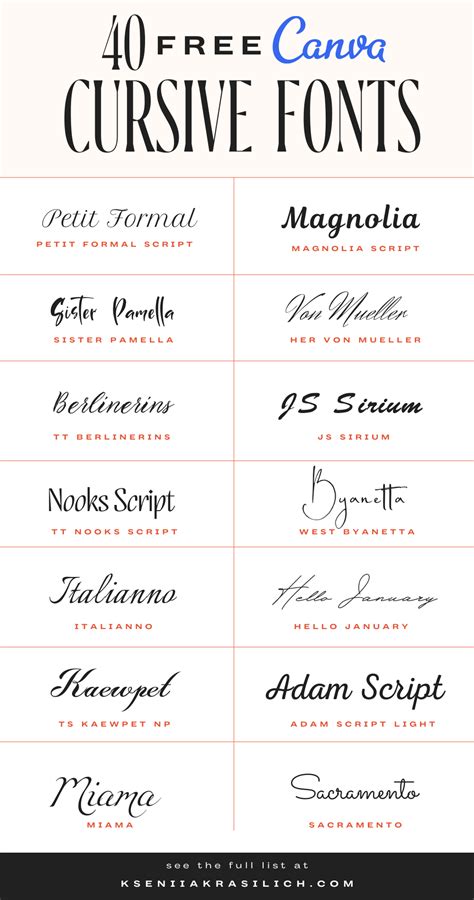 best cursive fonts in adobe