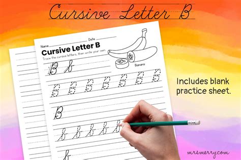 Best Free Cursive B Worksheet Packet Easy Print Capital B In Cursive Writing - Capital B In Cursive Writing
