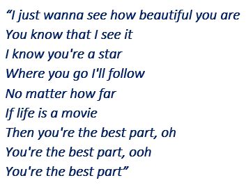 Best Part Letra