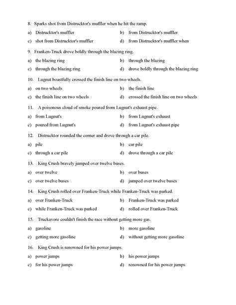 Best Phrases Worksheets With Answers 100 Q Amp Types Of Phrases Worksheet - Types Of Phrases Worksheet