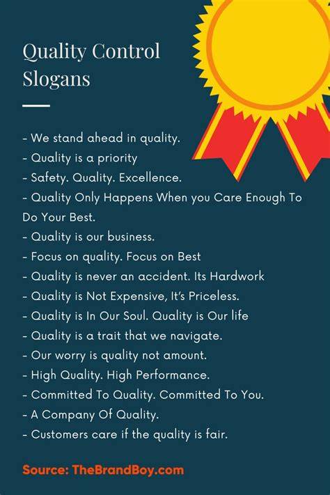 best quality slogans
