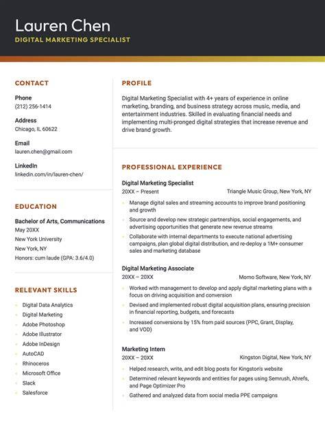 best resume format for team leader position