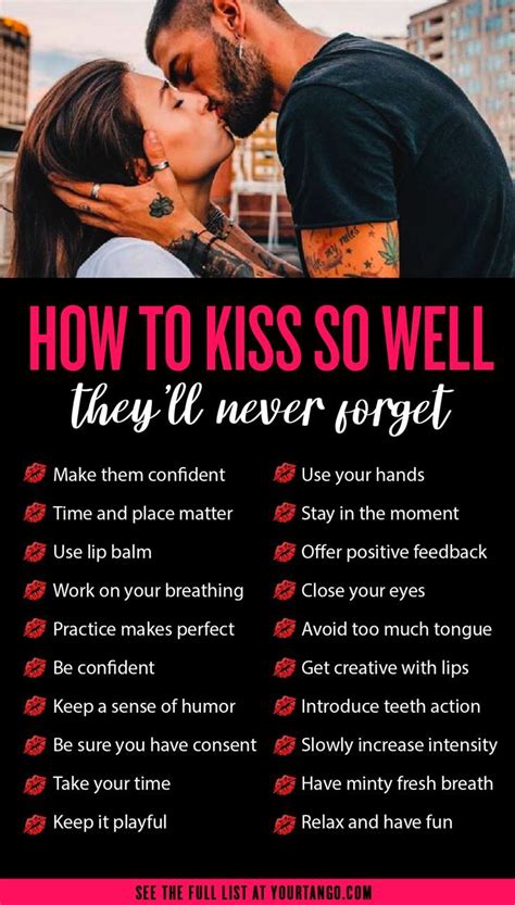 best way to describe kissing for a