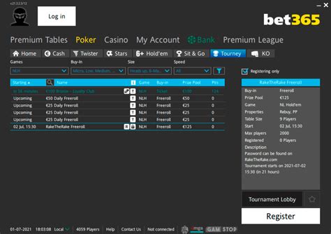 bet365 poker freeroll cjdw france