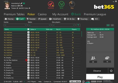 bet365 poker instant play rzrv france