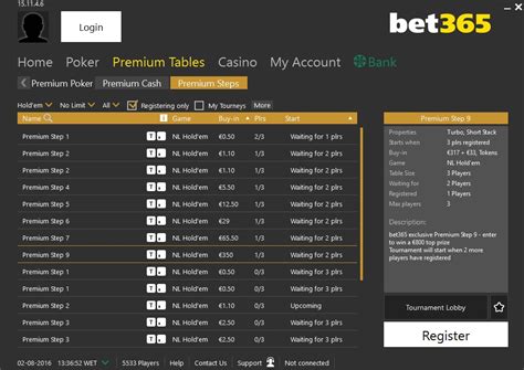 bet365 poker premium steps necp