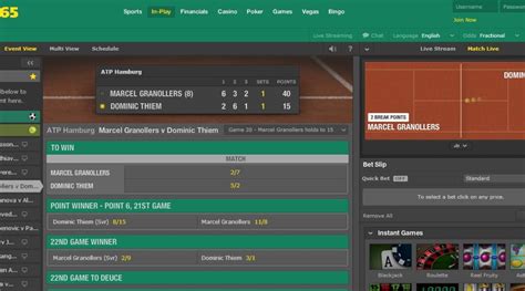 bet365 results tennis