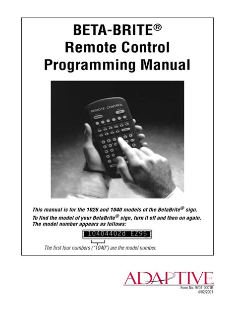 Betabrite Manual