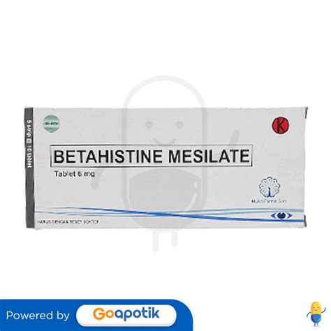 betahistine mesylate obat apa