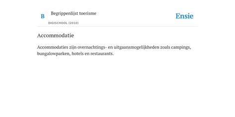 betekenis accommodatie