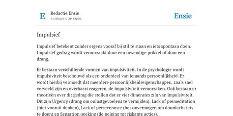 betekenis impulsief
