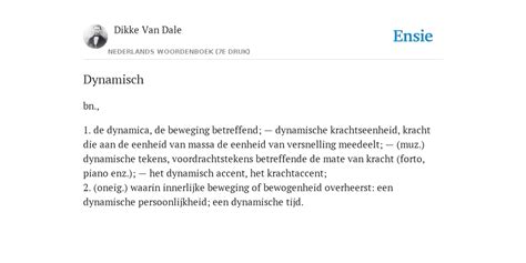 betekenis van dynamisch