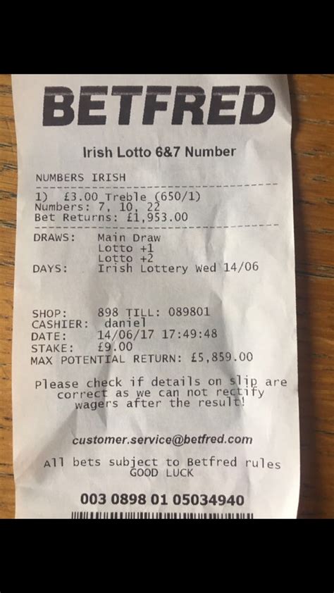 betfred irish lottery rules
