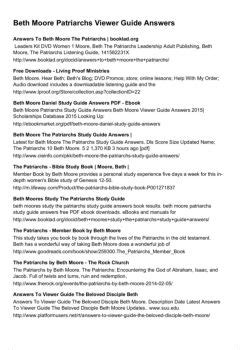 Read Beth Moore Viewer Guide Answers 