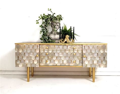 bethan gray sideboard with gold