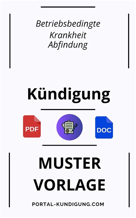 betriebsbedingte kündigung krankheit muster