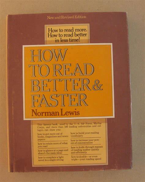 better and faster norman lewis
