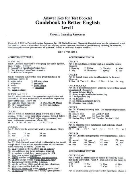 Full Download Better Classroom Guidebooks Answer Key 
