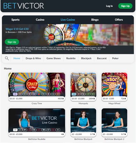 betvictor casino 100 free spins