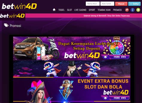Betwin4d  Daftar Situs Judi Slot Online Deposit Pulsa Tanpa - Winbet4d