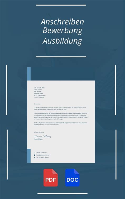 Bewerbung Muster Pdf