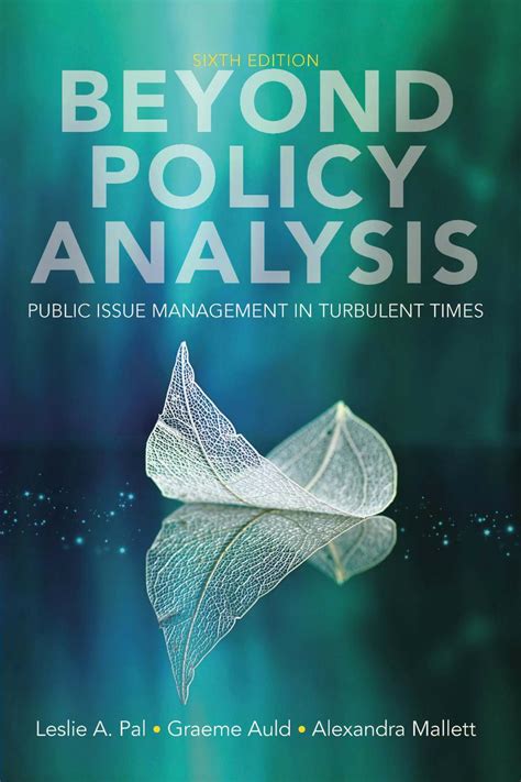 Beyond Policy Analysis Public Issue Management In Turbulent Times