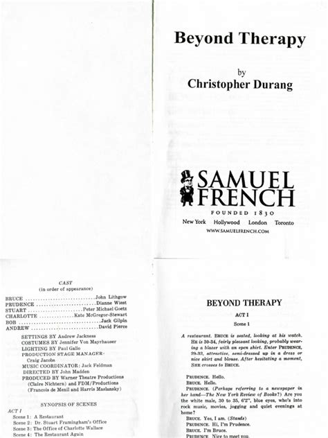 beyond therapy play script