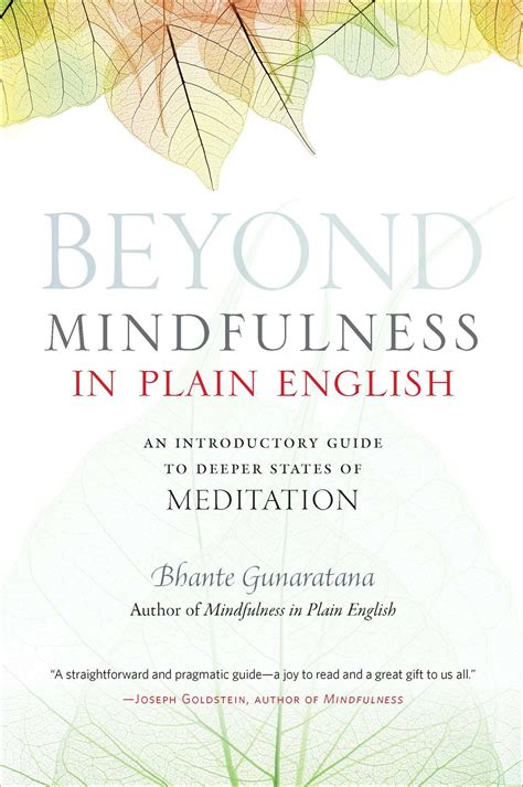 Read Beyond Mindfulness In Plain English 