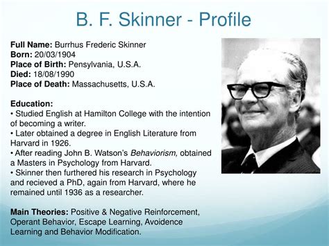 bf skinner biography ppt