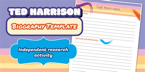 bg ted harrison biography examples list