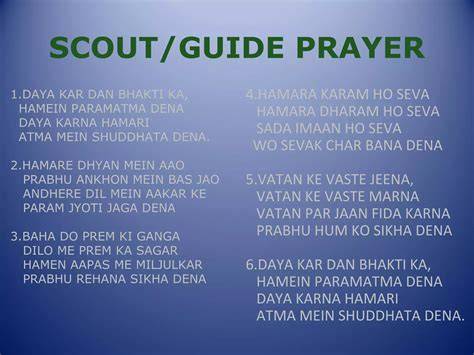bharat scout and guide prayer song