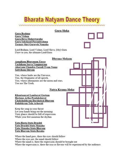 Bharatanatyam Theory Notes