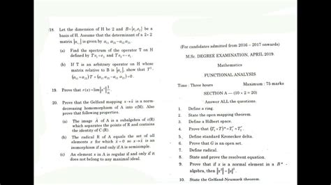 Full Download Bharathidasan University Functional Analysis Question Paper 