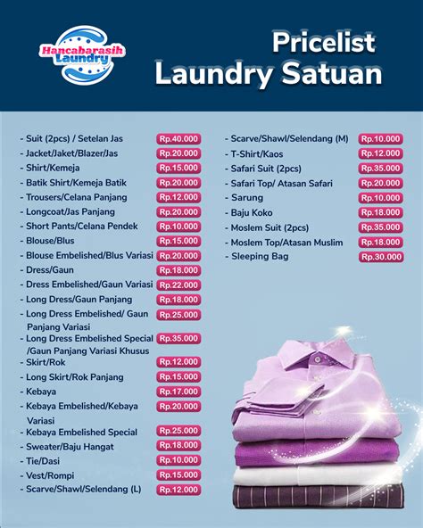 biaya setrika di laundry