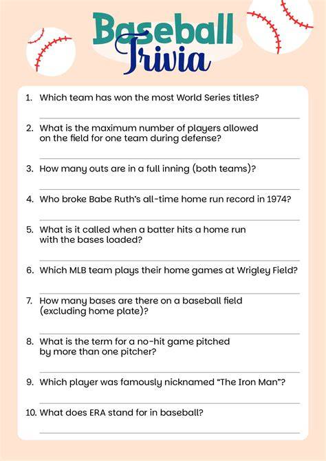 bible baseball questions