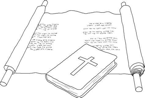 bible scroll coloring page
