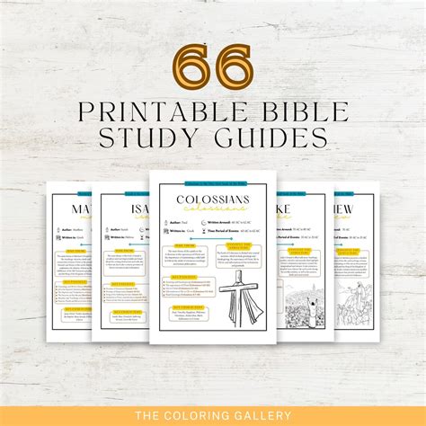 Bible Study Guides For Each Book