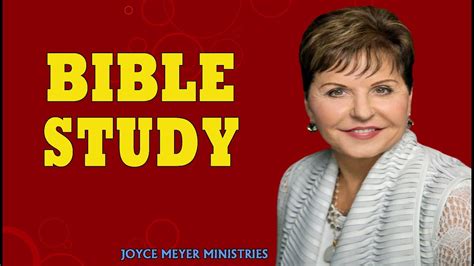 Bible Study Joyce Meyer The401group