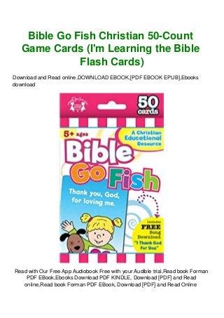 Read Online Bible Go Fish Christian 50 Count Game Cards Im Learning The Bible Flash Cards 