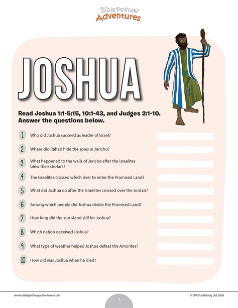 Read Bible Quiz Questions And Answers For Joshua Pdf 