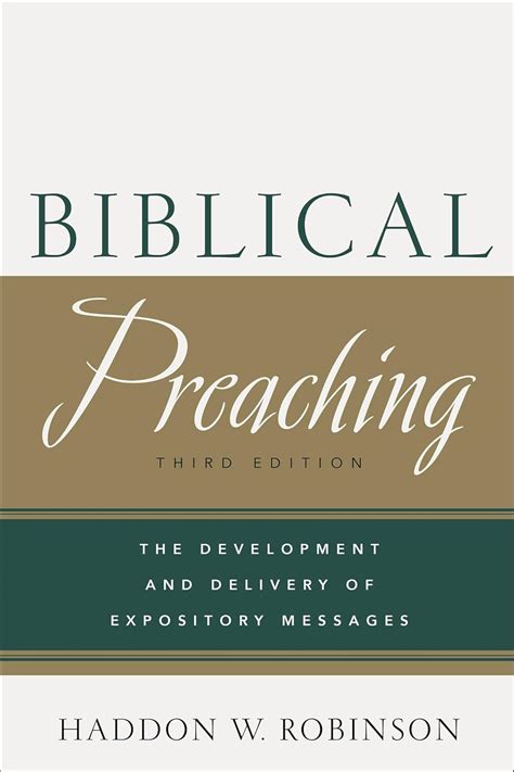 Biblical Preaching Haddon Robinson