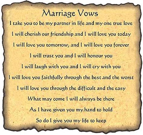 Biblical Wedding Vows Examples